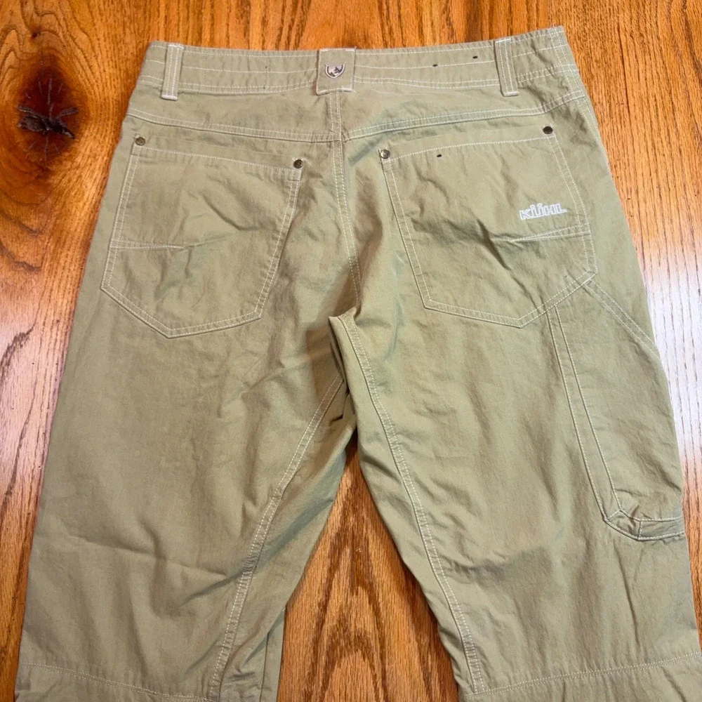 Kuhl Revolvr Pants Mens 33x32 Tan Hiking Outdoor Uberkuhl Articulated Knee FLAW - Picture 11 of 14